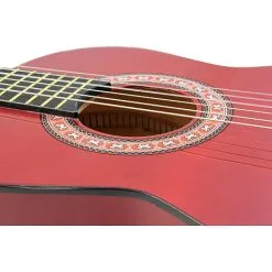DiMavery AC-303 Klassisk Spansk Guitar 1/2 Rød -Husholdning butik 002bf9296d2c3aa48acc8502d42c0579