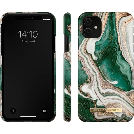 IDEAL OF SWEDEN IPhone 11, XR Cover - Golden Jade Marble 4 IDEAL OF SWEDEN IPhone 11, XR Cover - Golden Jade Marble - Billede 2