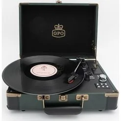 GPO Retro GPO AMBASSADOR USB Pladespiller Sort/grøn