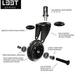 L33T Gamer Hjul Sæt á 5 Stk. - Grøn -Husholdning butik 0cce9238 765f 43fb aa5c 8cae285883c9