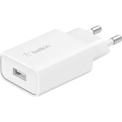 Belkin Single USB-A Vægoplader 18W QC3 - Hvid