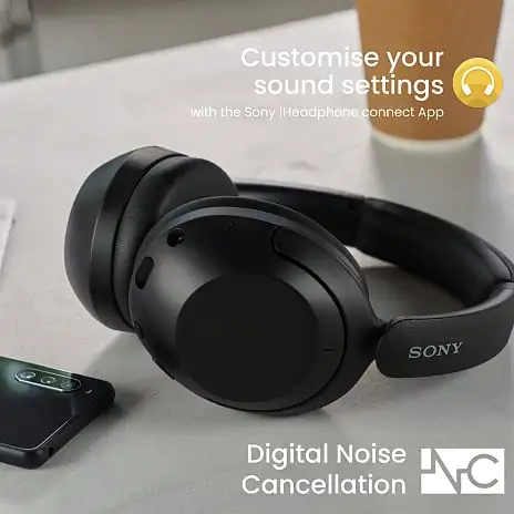 Sony WH-XB910N EXTRA BASS™ Trådløse Hovedtelefoner Med Støjreduktion - Sort 8 Sony WH-XB910N EXTRA BASS™ Trådløse Hovedtelefoner Med Støjreduktion - Sort - Billede 6