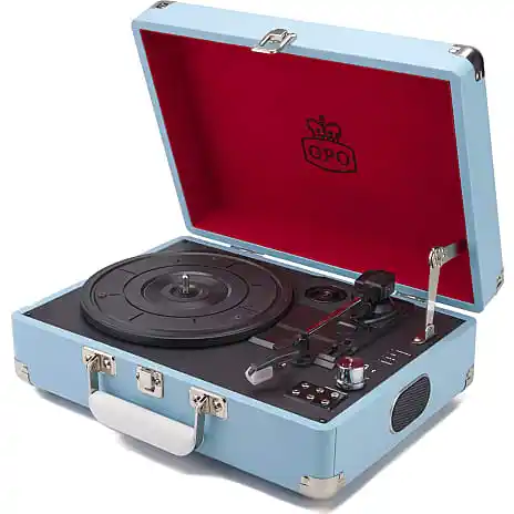 GPO Retro GPO ATTACHÉ Pladespiller - Blå 3 GPO Retro GPO ATTACHÉ Pladespiller - Blå