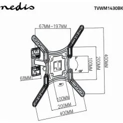Nedis Tv Vægbeslag Fuldt Bevægeligt 23-55" - 30 Kg - 2 Drejepunkter 31 Nedis Tv Vægbeslag Fuldt Bevægeligt 23-55" - 30 Kg - 2 Drejepunkter -Husholdning butik 148a1cf2 3dcd 42c6 bcca bdb46d21ce16