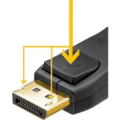 SINOX ONE SOC4026 Displayport Kabel - Sort -Husholdning butik 15540f49 6d35 4bd5 ba0f e65e5cf77e6f