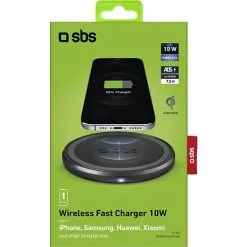SBS 10W Trådløs Opladerplade - Sort -Husholdning butik 1634dfef a482 4a34 9d3a 2e1598e4177c