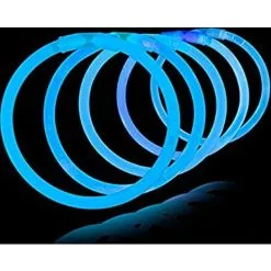 Party4Fun Knæklys Armbånd Ensfarvede 100 Stk Blå