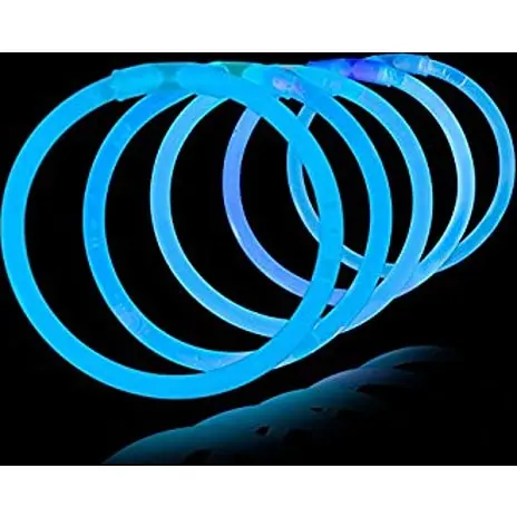 Party4Fun Knæklys Armbånd Ensfarvede 100 Stk Blå 3 Party4Fun Knæklys Armbånd Ensfarvede 100 Stk Blå