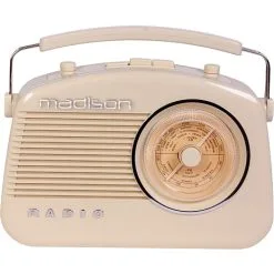 Madison Retro Radio M. Bluetooth Beige 17 Madison Retro Radio M. Bluetooth Beige -Husholdning butik 1a793740f4ac019eead339cd41aebda7