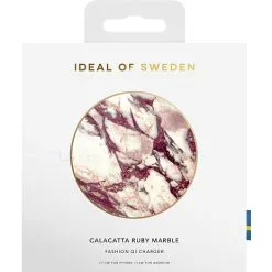 IDEAL OF SWEDEN Trådløs Qi-oplader - Calacatta Ruby Marble -Husholdning butik 1c1e6b1a 506f 4b2f 8572 c585e15fe1ce