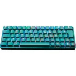 Fourze GK60 Mini Gamertastatur - Cyan