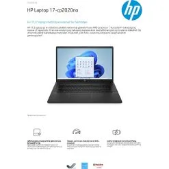 HP 17,3" Laptop AMD Ryzen 3 -Husholdning butik 2a29866589e995b6e43e7991b928edb7