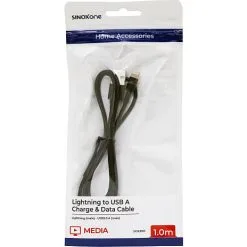 Sinox One Lightning Kabel. 1m. Sort -Husholdning butik 2b4b4fcc 27d3 4758 ad4c b64cc689567b