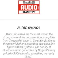 Magnat MA 900 Stereoforstærker - Bluetooth Sølv -Husholdning butik 2c3b801a07aec489594dcef644cc4b89