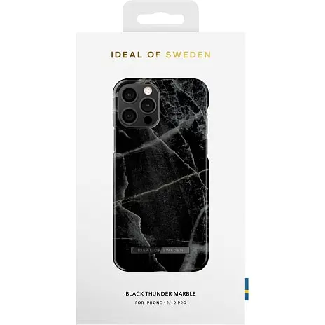 Ideal Of Sweden IDEAL Case IPhone 12/12 Pro - Black Thunder Marble 4 Ideal Of Sweden IDEAL Case IPhone 12/12 Pro - Black Thunder Marble - Billede 2