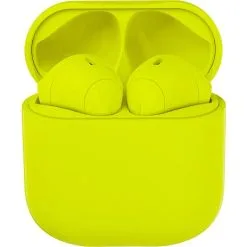 Happy Plugs Joy Trådløse In-ear Høretelefoner – Neon Gul -Husholdning butik 2c9c27ab08881825d143cb0275a919d3