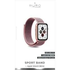 Puro Apple Watch Nylon Rem 38-40mm - Rosa
