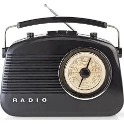 Nedis Retro FM Radio Sort -Husholdning butik 2f08935c 6a26 4447 9f3f 81d3caecf62d