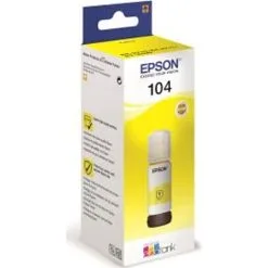 Epson® T104 Yellow EcoTank Ink Printerblæk - Gul
