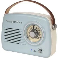 Madison Retro Radio M. Bluetooth Lyseblå