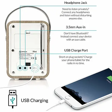 VQ Monty DAB+FM Radio M. Bluetooth - Træ 11 VQ Monty DAB+FM Radio M. Bluetooth - Træ - Billede 9