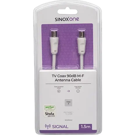 Sinox One Antennekabel - 1.5 Meter 5 Sinox One Antennekabel - 1.5 Meter - Billede 3