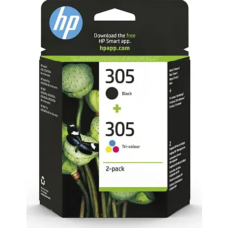 HP 305 Combo Pack Original Printerblæk 3 HP 305 Combo Pack Original Printerblæk