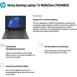 HP Victus 15.6" Laptop AMD Ryzen 5-5600H -Husholdning butik 3c368bd87da0c4b54e5a1cd3cc65f5a7
