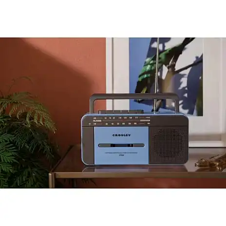 Crosley Cassette Player - Blue/Grey 5 Crosley Cassette Player - Blue/Grey - Billede 3
