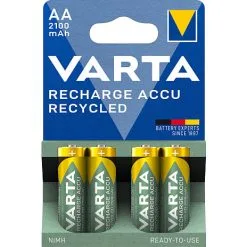 Varta Recharge Accu Recycled 4-pak AA 2100mAh Genopladelige Batterier