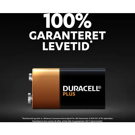 Duracell Plus Power 9V Batteri 10 Duracell Plus Power 9V Batteri - Billede 8