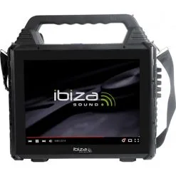 IBIZA Transportabel Karaokehøjtaler Med Skærm Og 2 Mikrofoner -Husholdning butik 462cb448 d9f0 4f4c 995b 51efa0620c6a