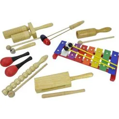 Bryce Percussion Børne Percussionsæt Med 8 Dele
