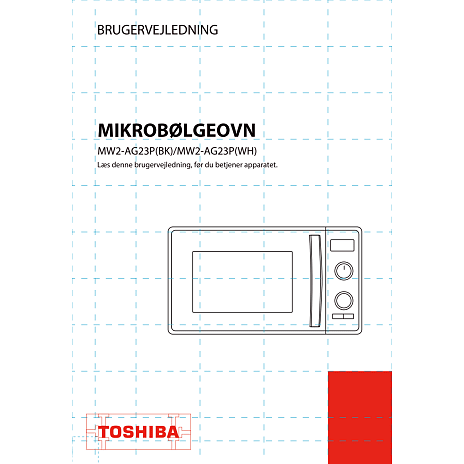 Toshiba MW-AG23PBK Mikrobølgeovn Med Grill 23 Liter - Sort 4 Toshiba MW-AG23PBK Mikrobølgeovn Med Grill 23 Liter - Sort - Billede 2