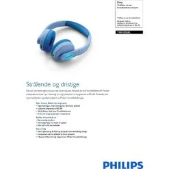Philips Kids On-Ear Hovedtelefoner - Blå -Husholdning butik 49fa4ccf 12cd 4ccd a4e6 e482efda5957