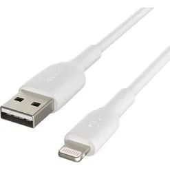 Belkin Boost Charge Lightning Til USB-A Kabel PVC 3 Meter - Hvid