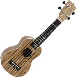DiMavery UK-400 Ukulele Sopran Zebratræ