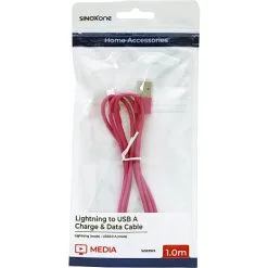 Sinox One Lightning Kabel. 1m. Pink -Husholdning butik 52e2fe95 6fa3 4d5e a3e1 133e01abc527