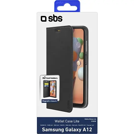 SBS Samsung A12 Wallet Cover - Sort 4 SBS Samsung A12 Wallet Cover - Sort - Billede 2