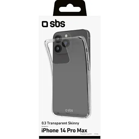 SBS Skinny IPhone 14 Pro Max Cover - Transparent 4 SBS Skinny IPhone 14 Pro Max Cover - Transparent - Billede 2
