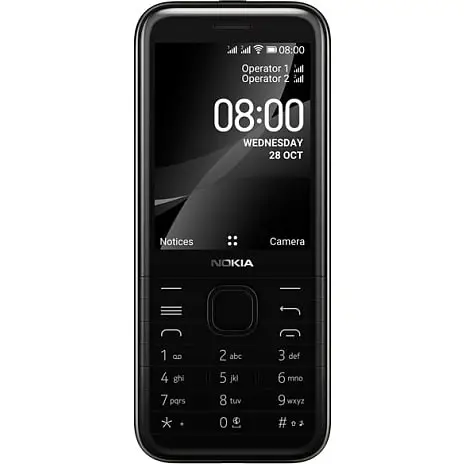 Nokia 8000 4G - Sort Onyx 3 Nokia 8000 4G - Sort Onyx