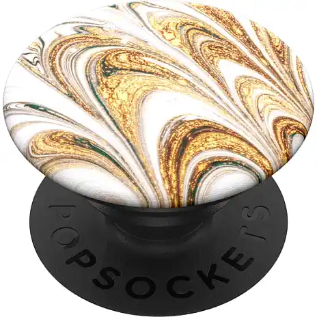 PopSockets Aftageligt Greb Med Standerfunktion - Golden Ripple 4 PopSockets Aftageligt Greb Med Standerfunktion - Golden Ripple - Billede 2