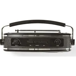 Nedis Retro FM Radio Sort -Husholdning butik 58866772290972d841db13275c0ff179