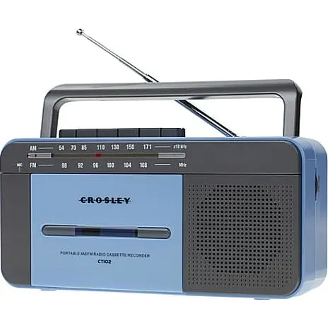 Crosley Cassette Player - Blue/Grey 3 Crosley Cassette Player - Blue/Grey