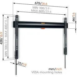 Vogel's Comfort 3605 Fixed 40-100" Vægbeslag - Sort -Husholdning butik 5a99ea1e f7d9 4d2d 9a74 5cd657a75bc1