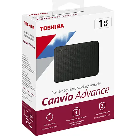 Toshiba Advance 1TB - Sort 4 Toshiba Advance 1TB - Sort - Billede 2