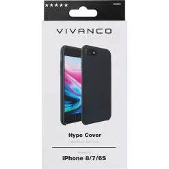 Vivanco Apple IPhone SE-2020/8/7/6S/6 Silicon Microfiber Back Case - Black -Husholdning butik 5ff32a81 b732 47b8 bc08 189d8751a907