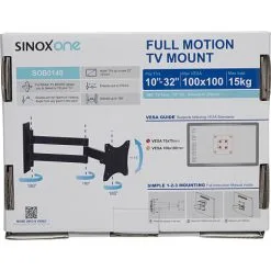 Sinox One SOB0140 Dreje Vægbeslag Til 10"-32" TV, Sort -Husholdning butik 691dac5e 3af6 450a 9b11 1763506a4a36