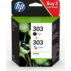 HP INK 303 Combo 2-pak - Black/Tri-Color