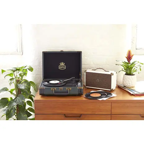 GPO Retro GPO AMBASSADOR USB Pladespiller Sort/grøn 7 GPO Retro GPO AMBASSADOR USB Pladespiller Sort/grøn - Billede 5